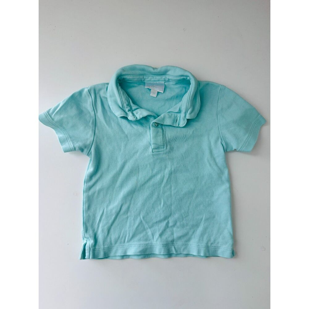 Little English Toddler Short Sleeve Polo Blue 3T Boy Casual